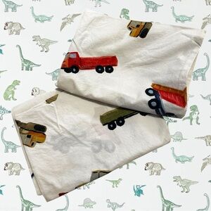 Pottery Barn Kids Truck Print Pillow Cases